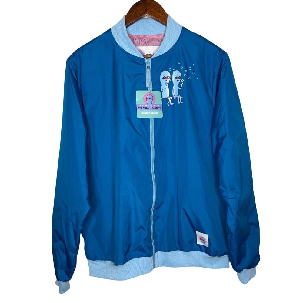 NWT‎ Strange Planet bomber Jacket Windbreaker Sz M